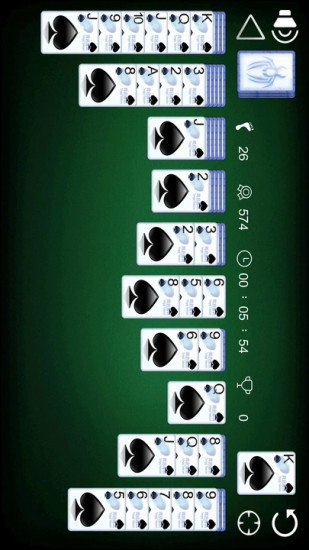 经典蜘蛛纸牌截图